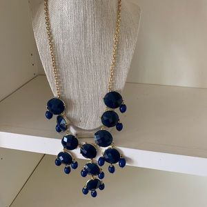 Blue Statement Necklace O/S